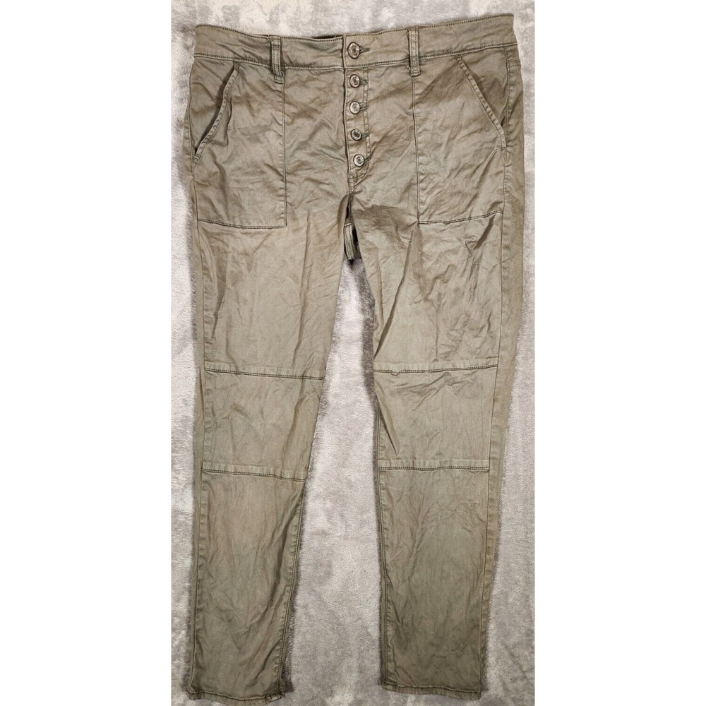 American Eagle Jegging Women's 37X28 18 Khaki Green Short‎ Super Stretch Sateen